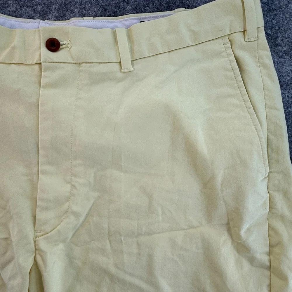 Polo Ralph Lauren Golf Shorts Men 38 Yellow Chino Flat Front Classic fit‎